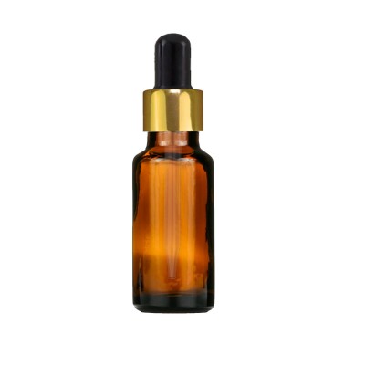 20 ML Amber Dropper Cam Şişe Gold Siyah Cam Damlalıklı